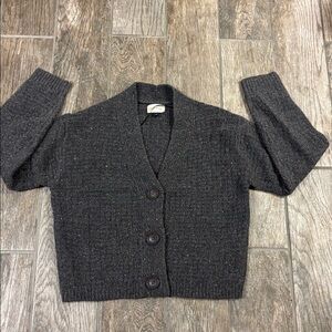 Women's Grey Cardigan Sweater